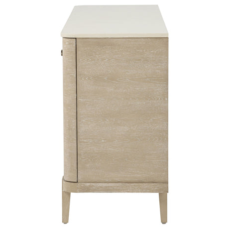 Lucaire Sandstone 2-Door and 3-Drawer Cultured Marble Top Sideboard from Coaster - Luna Furniture