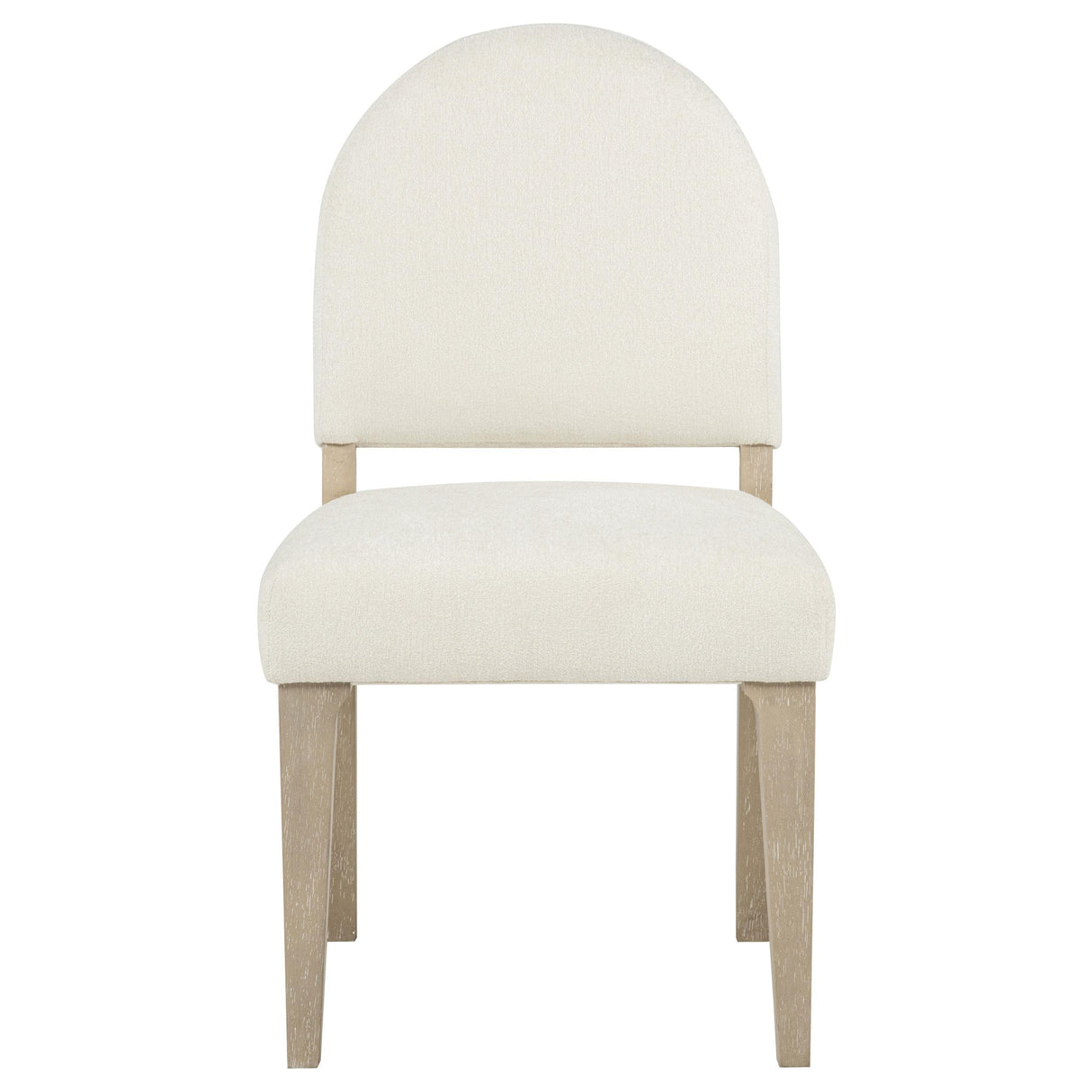 Lucaire Cream / Sandstone Curved High Back Upholstered Dining Chair (Set of 2) from Coaster - Luna Furniture