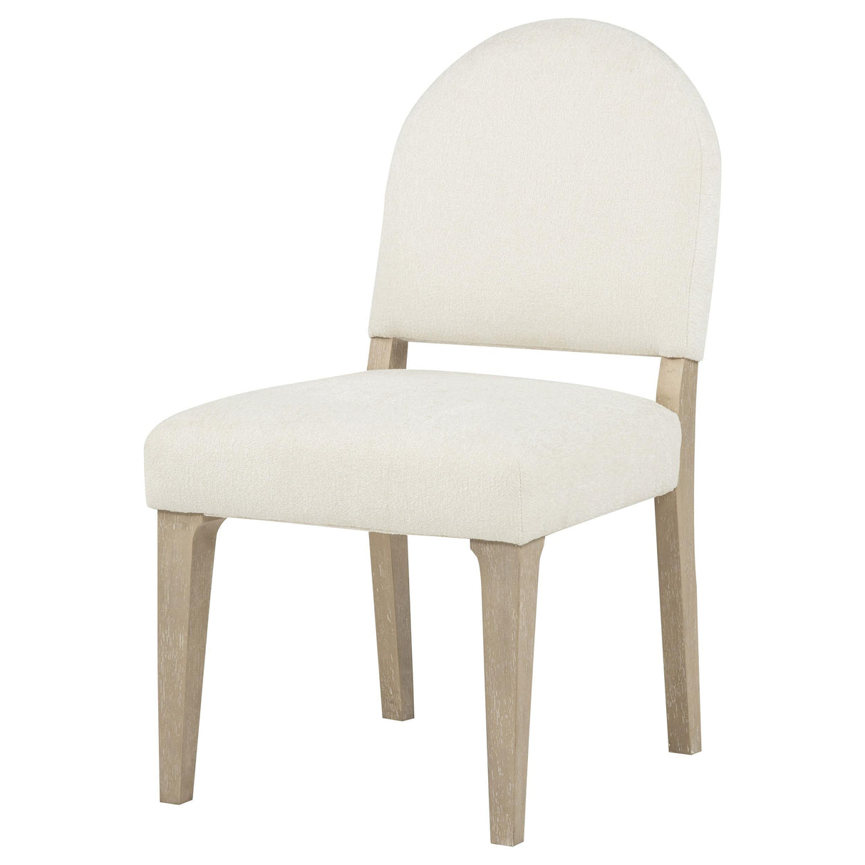 Lucaire Cream / Sandstone Curved High Back Upholstered Dining Chair (Set of 2) from Coaster - Luna Furniture