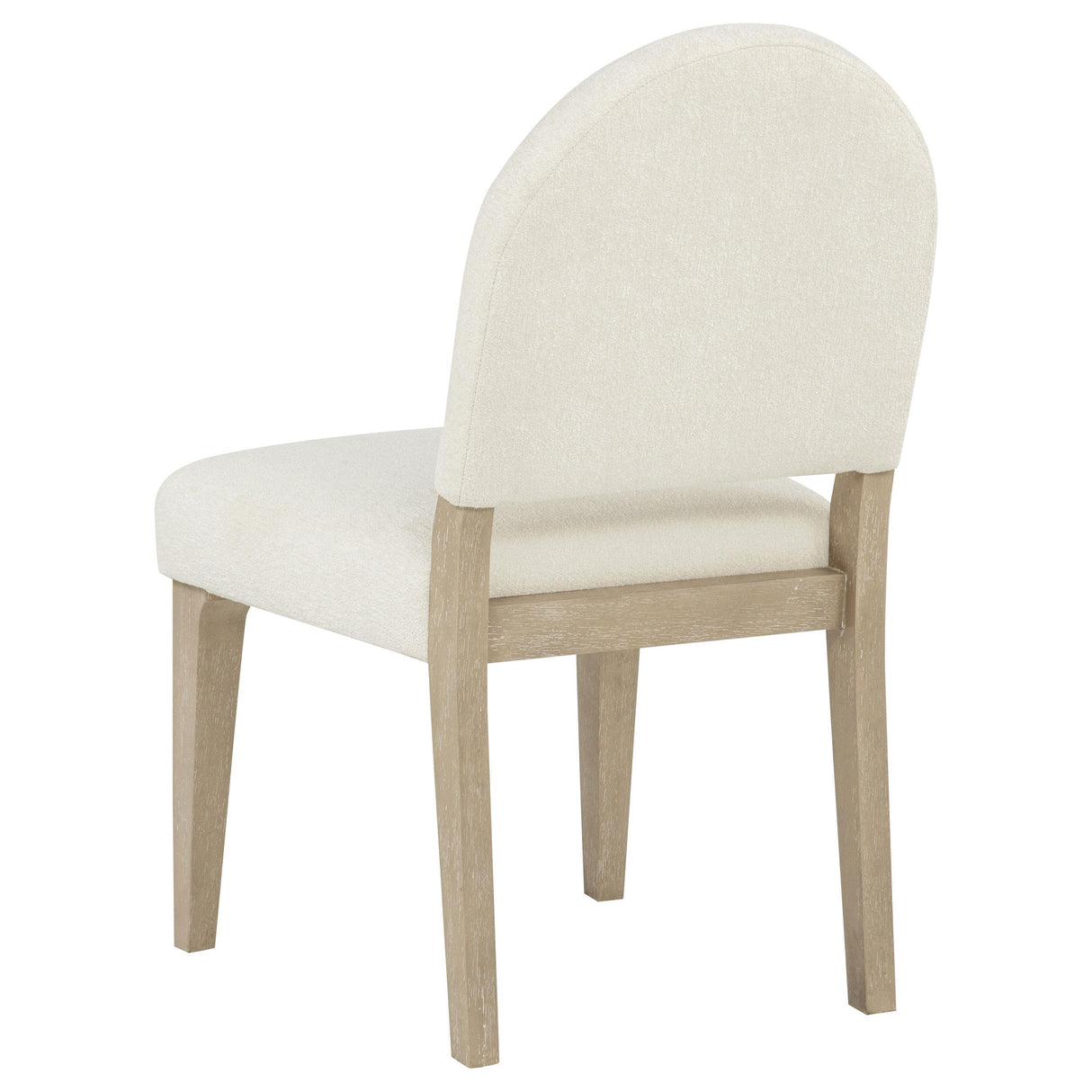 Lucaire Cream / Sandstone Curved High Back Upholstered Dining Chair (Set of 2) from Coaster - Luna Furniture