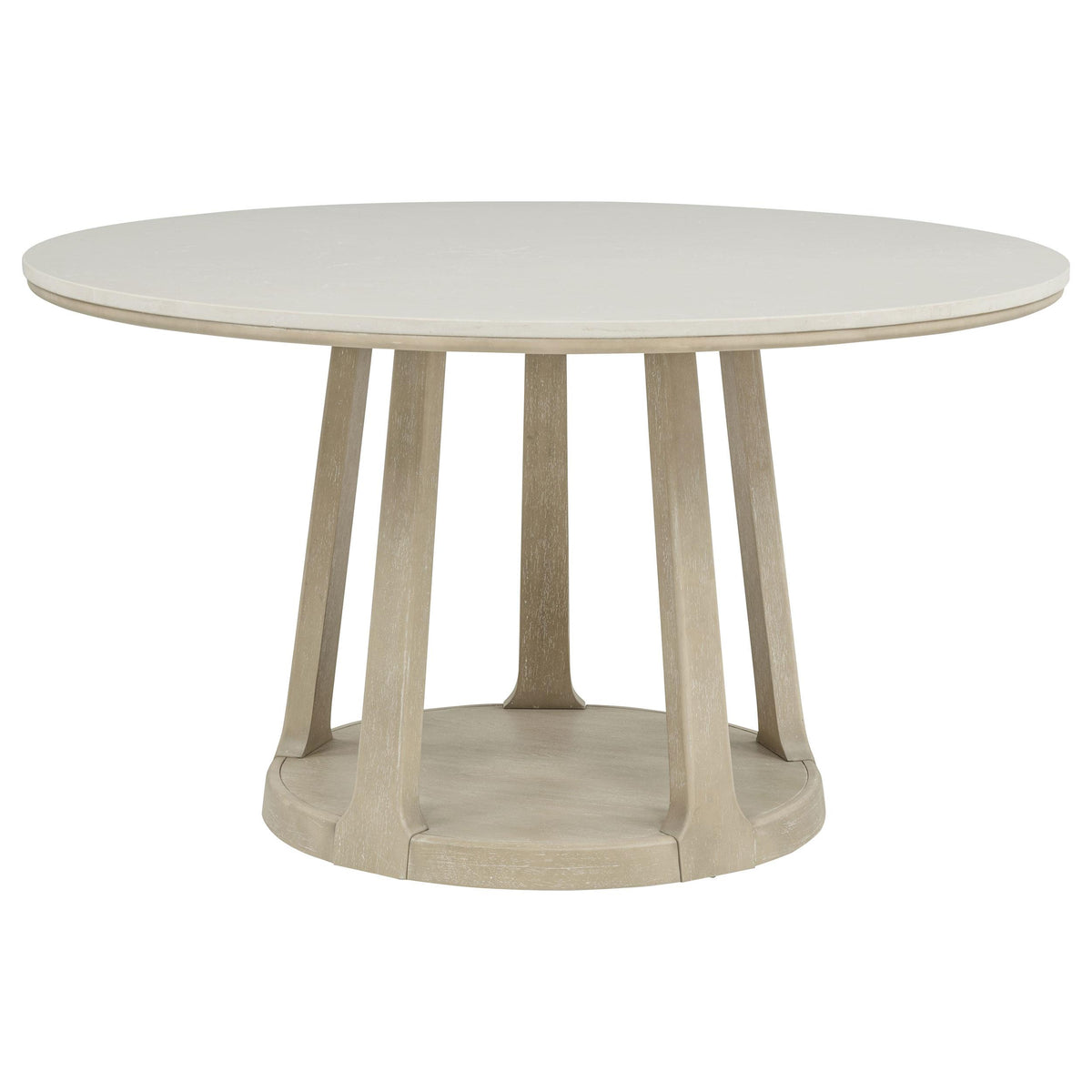 Lucaire Sandstone 54-inch Round Cultured Marble Dining Table from Coaster - Luna Furniture