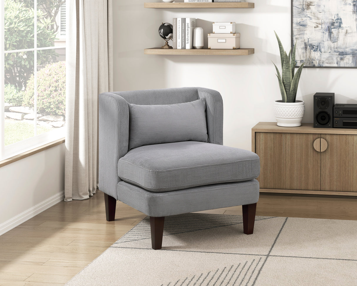 Forrester Dark Gray Accent Chair from Homelegance - Luna Furniture