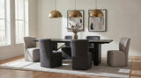 Catherine Black Rectangular Double Pedestal Dining Table from Coaster - Luna Furniture