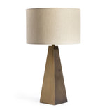 Leander Table Lamp in Dark Antique Brass from Four Hands - Luna Furniture
