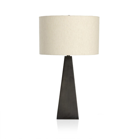 Leander Table Lamp in Dark Antique Pewter from Four Hands - Luna Furniture