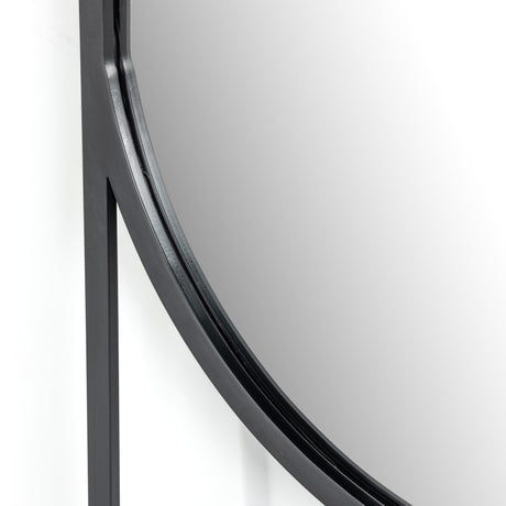 Dawson Floor Mirror in Matte Black from Four Hands - Luna Furniture