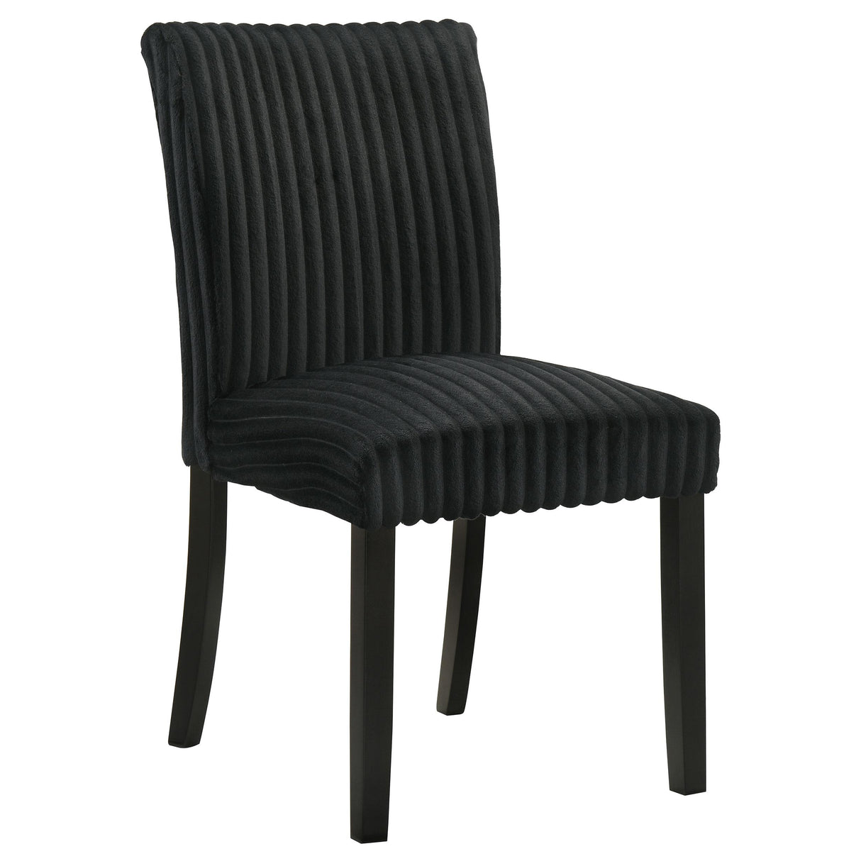 Dermott Black Upholstered Parson Dining Side Chair, Set of 2 from Coaster - Luna Furniture