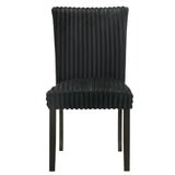 Dermott Black Upholstered Parson Dining Side Chair, Set of 2 from Coaster - Luna Furniture