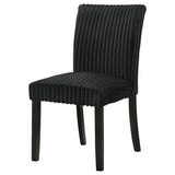 Dermott Black Upholstered Parson Dining Side Chair, Set of 2 from Coaster - Luna Furniture