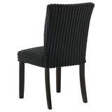 Dermott Black Upholstered Parson Dining Side Chair, Set of 2 from Coaster - Luna Furniture