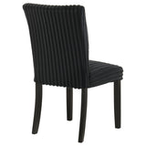 Dermott Black Upholstered Parson Dining Side Chair, Set of 2 from Coaster - Luna Furniture
