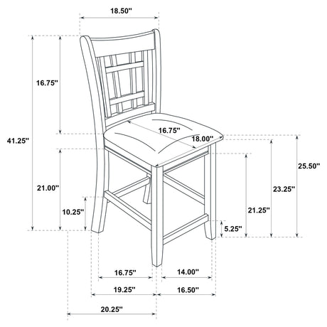 Lavon Light Oak 5-Piece Oval Counter Height Dining Set from Coaster - Luna Furniture