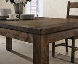 Coleman Rustic Golden Brown 7-Piece Dining Set from Coaster - Luna Furniture