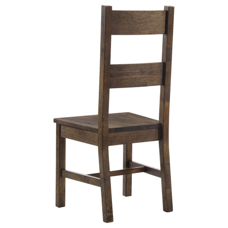 Coleman Rustic Golden Brown 7-Piece Dining Set from Coaster - Luna Furniture