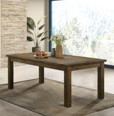 Coleman Rustic Golden Brown Rectangular Dining Table from Coaster - Luna Furniture