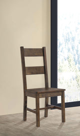 Coleman Rustic Golden Brown Dining Side Chairs, Set of 2 from Coaster - Luna Furniture