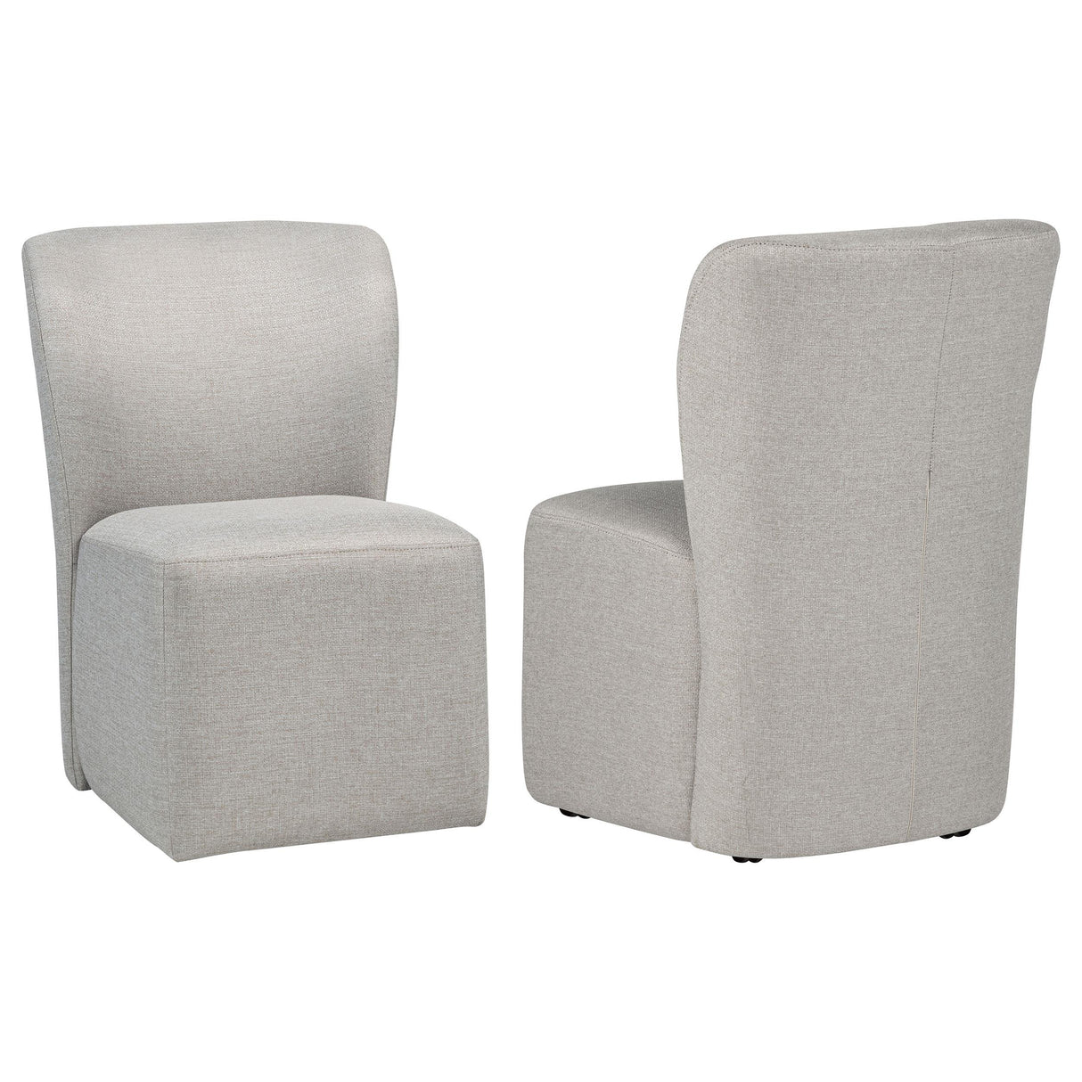 Jaelynn Beige Upholstered Parsons Dining Side Chair, Set of 2 from Coaster - Luna Furniture