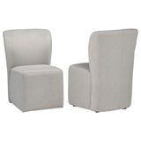 Jaelynn Beige Upholstered Parsons Dining Side Chair, Set of 2 from Coaster - Luna Furniture