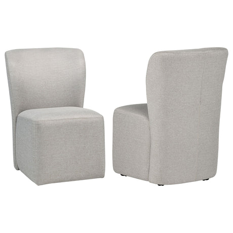 Jaelynn Beige Upholstered Parsons Dining Side Chair, Set of 2 from Coaster - Luna Furniture