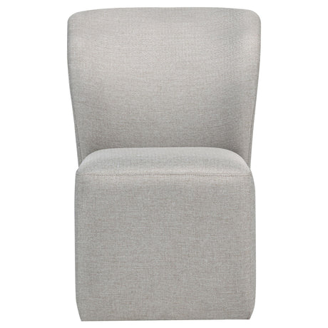 Jaelynn Beige Upholstered Parsons Dining Side Chair, Set of 2 from Coaster - Luna Furniture