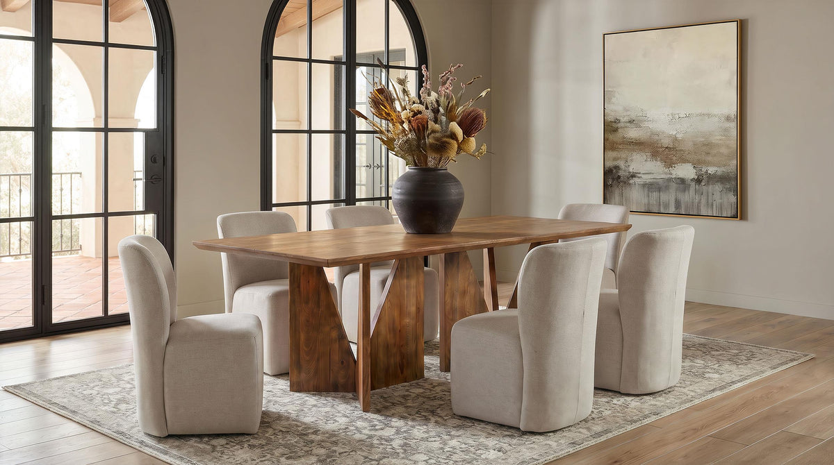 Jaelynn Beige Upholstered Parsons Dining Side Chair, Set of 2 from Coaster - Luna Furniture