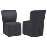Jaelynn Charcoal Upholstered Parsons Dining Side Chair, Set of 2 from Coaster - Luna Furniture