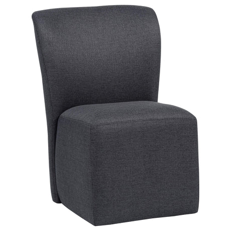 Jaelynn Charcoal Upholstered Parsons Dining Side Chair, Set of 2 from Coaster - Luna Furniture