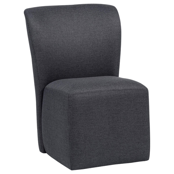 Jaelynn Charcoal Upholstered Parsons Dining Side Chair, Set of 2