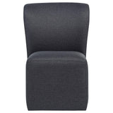 Jaelynn Charcoal Upholstered Parsons Dining Side Chair, Set of 2 from Coaster - Luna Furniture