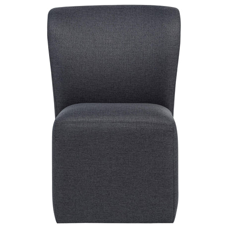 Jaelynn Charcoal Upholstered Parsons Dining Side Chair, Set of 2 from Coaster - Luna Furniture
