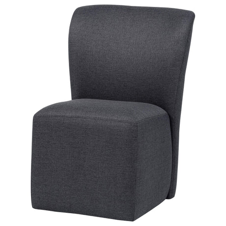 Jaelynn Charcoal Upholstered Parsons Dining Side Chair, Set of 2 from Coaster - Luna Furniture