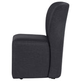 Jaelynn Charcoal Upholstered Parsons Dining Side Chair, Set of 2 from Coaster - Luna Furniture
