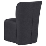Jaelynn Charcoal Upholstered Parsons Dining Side Chair, Set of 2 from Coaster - Luna Furniture