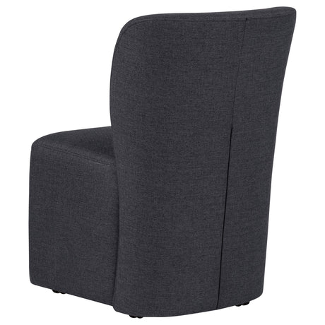 Jaelynn Charcoal Upholstered Parsons Dining Side Chair, Set of 2 from Coaster - Luna Furniture