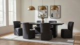 Jaelynn Charcoal Upholstered Parsons Dining Side Chair, Set of 2 from Coaster - Luna Furniture