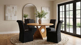 Jaelynn Charcoal Upholstered Parsons Dining Side Chair, Set of 2 from Coaster - Luna Furniture
