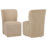 Jaelynn Tan Upholstered Parsons Dining Side Chair (Set of 2) from Coaster - Luna Furniture