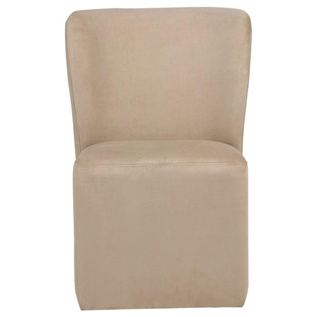 Jaelynn Tan Upholstered Parsons Dining Side Chair (Set of 2) from Coaster - Luna Furniture