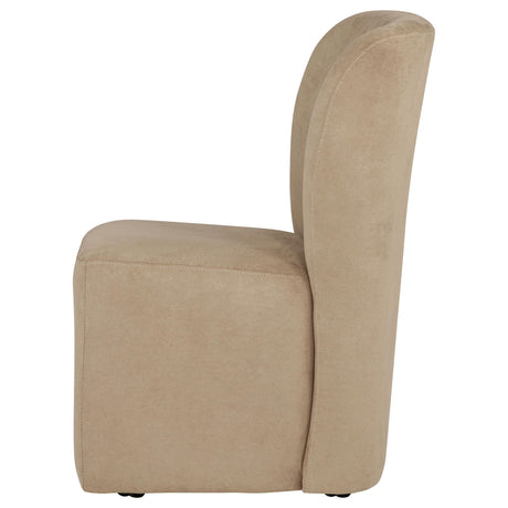 Jaelynn Tan Upholstered Parsons Dining Side Chair (Set of 2) from Coaster - Luna Furniture