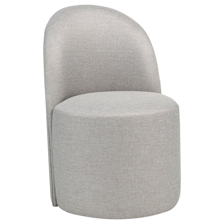 Aubrey Beige Upholstered Barrel Dining Side Chair, Set of 2 from Coaster - Luna Furniture