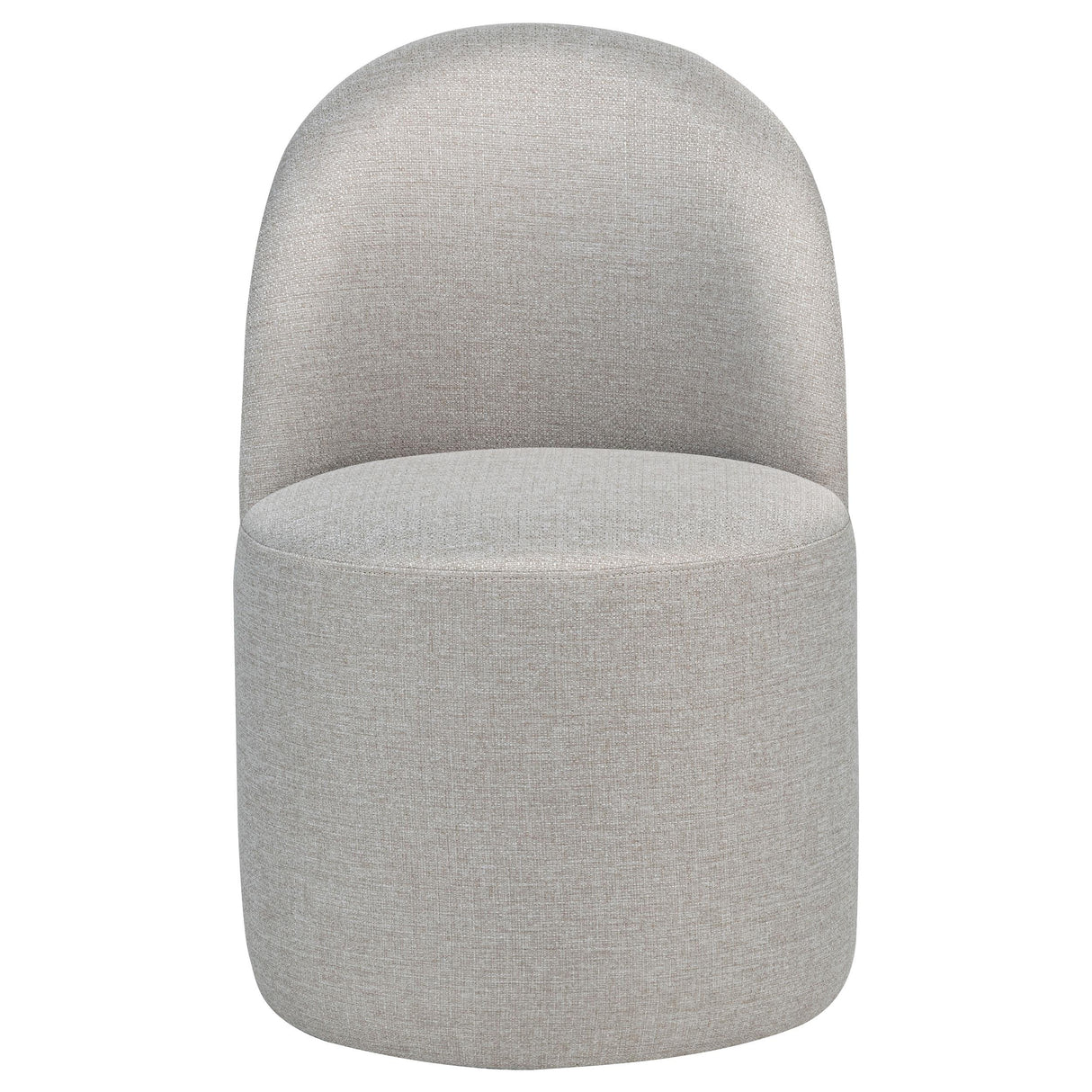 Aubrey Beige Upholstered Barrel Dining Side Chair, Set of 2 from Coaster - Luna Furniture