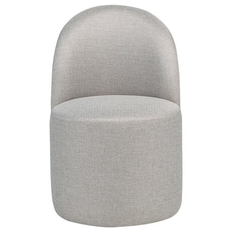 Aubrey Beige Upholstered Barrel Dining Side Chair, Set of 2 from Coaster - Luna Furniture