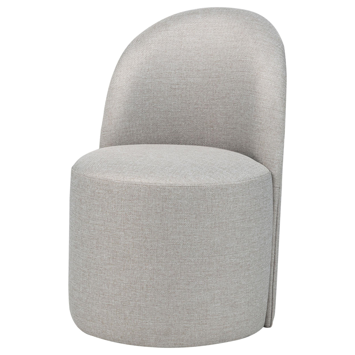 Aubrey Beige Upholstered Barrel Dining Side Chair, Set of 2 from Coaster - Luna Furniture
