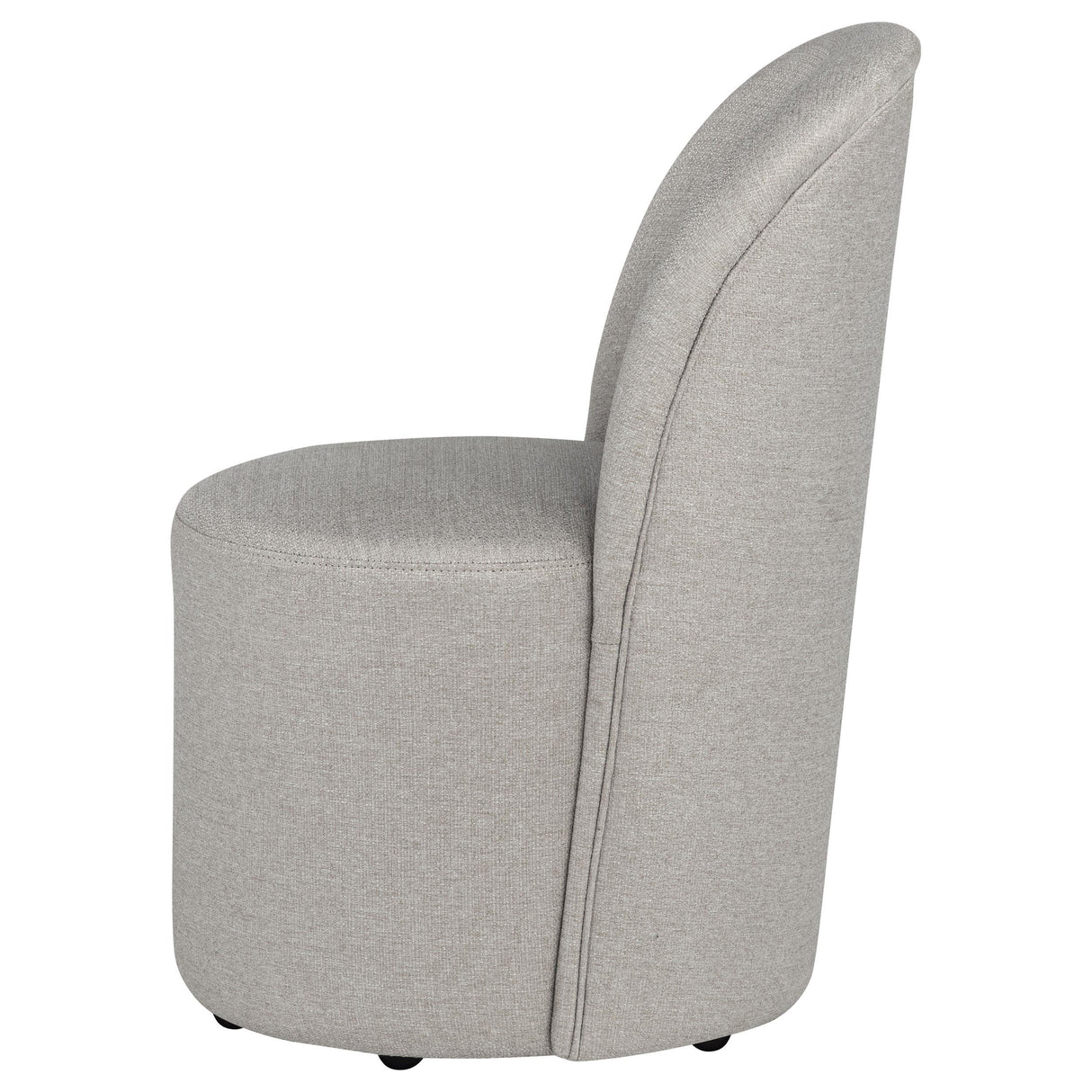 Aubrey Beige Upholstered Barrel Dining Side Chair, Set of 2 from Coaster - Luna Furniture