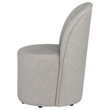 Aubrey Beige Upholstered Barrel Dining Side Chair, Set of 2 from Coaster - Luna Furniture