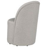 Aubrey Beige Upholstered Barrel Dining Side Chair, Set of 2 from Coaster - Luna Furniture