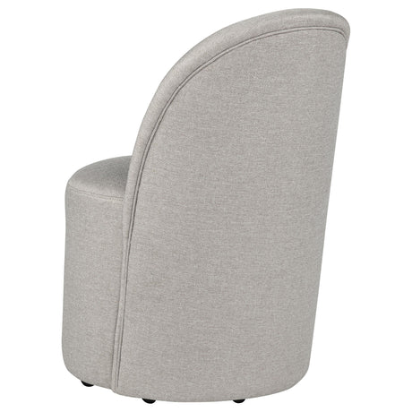 Aubrey Beige Upholstered Barrel Dining Side Chair, Set of 2 from Coaster - Luna Furniture