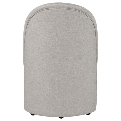 Aubrey Beige Upholstered Barrel Dining Side Chair, Set of 2 from Coaster - Luna Furniture