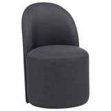 Aubrey Charcoal Upholstered Barrel Dining Side Chair, Set of 2 from Coaster - Luna Furniture
