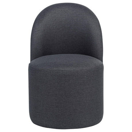 Aubrey Charcoal Upholstered Barrel Dining Side Chair, Set of 2 from Coaster - Luna Furniture